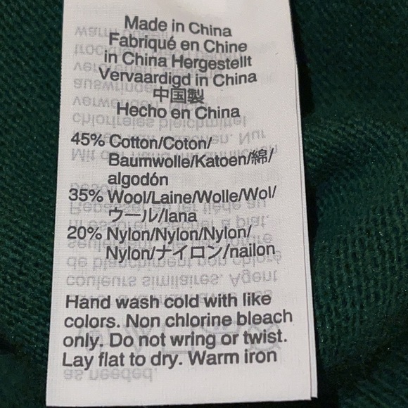 NWT J. Crew Green cotton/wool blend button down Cardiga… - Picture 8 of 8